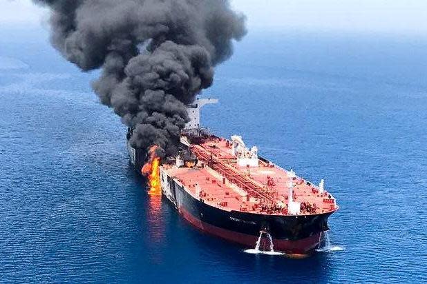 Gulf of Oman oil tanker attack: US accuses Iran of trying to shoot down surveillance drone during suspected attacks