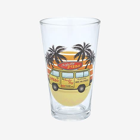 Surfer Boy Pizza Pint Glass