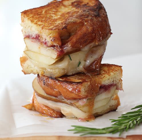 <strong>Get the <a href="http://www.foodiecrush.com/craving-sweet-pear-and-havarti-grilled-cheese/" target="_blank">Sweet Pear and Rosemary Honey with Havarti Grilled Cheese recipe</a> from Foodie Crush</strong>
