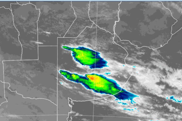 Aviso a corto plazo por fuertes tormentas para ciertos distritos del centro y sur de la provincia de Buenos Aires