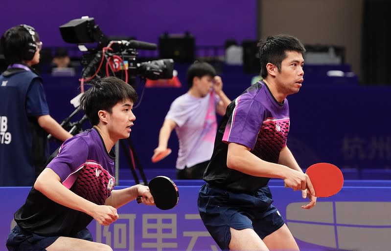 台灣男雙晉級準決賽。（圖／中華奧會提供）