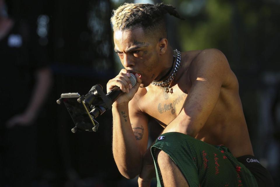 XXXTentacion performing at the Rolling Loud Festival in Miami, in May 2017  (Getty)