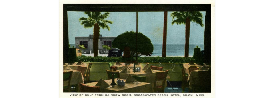 The Broadwater Beach Resort provided a picturesque view of the Mississippi Gulf to its patrons.