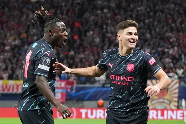 Loïs Openda of RB Leipzig looks on during the UEFA Champions League News  Photo - Getty Images