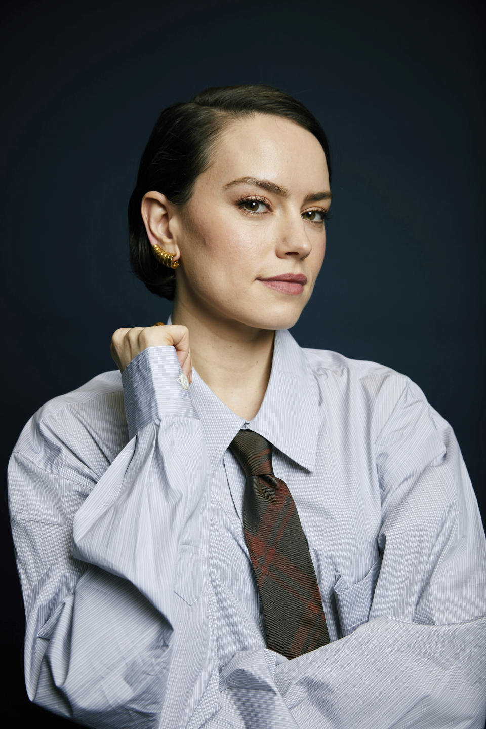 Daisy Ridley poses for a portrait on Friday, Jan. 26, 2024, in New York. (Photo by Taylor Jewell/Invision/AP)