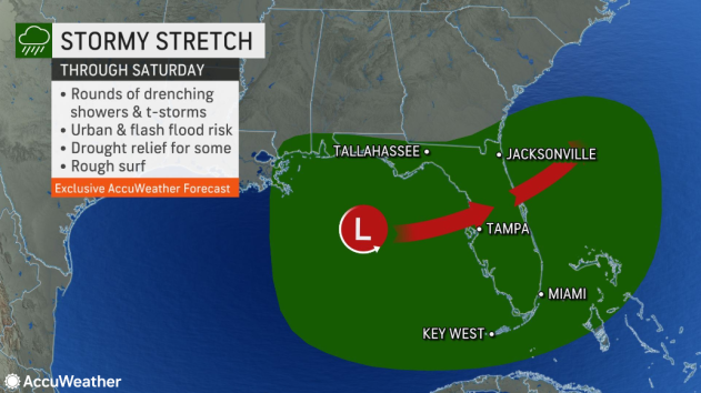 Tropical conditions 7 a.m. May 31, 2023, as forecasters watch system in Gulf of Mexico expected to move over Florida later in the week.