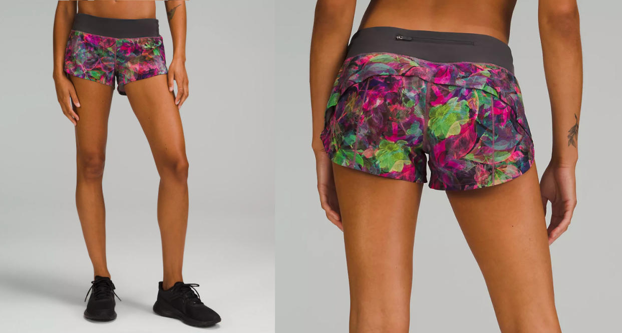 Lululemon's latest round of We Made Too Much picks include these cute technicolour shorts.