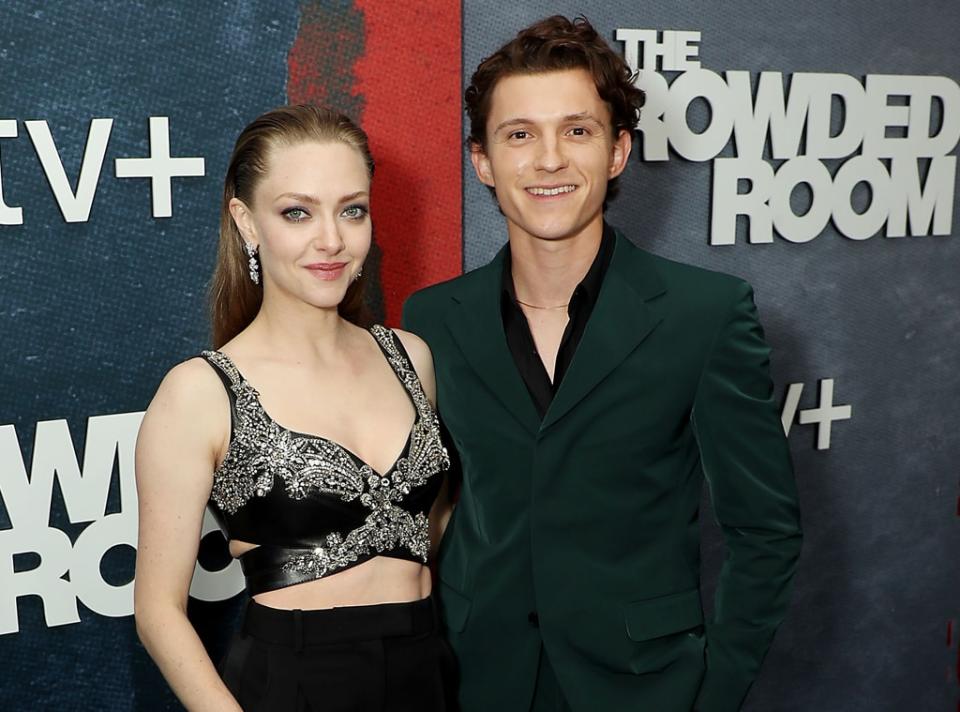 Amanda Seyfried, Tom Holland, The Crowded Room Premiere