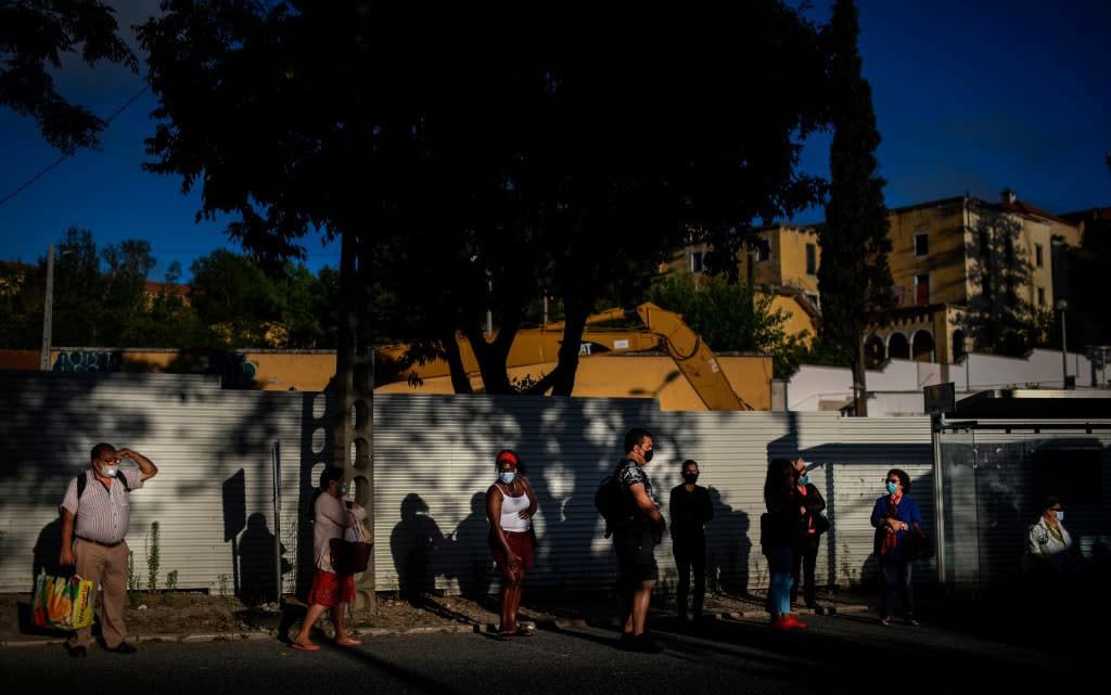 The London School of Hygiene and Tropical Medicine estimates that Portugal is detecting about 79 per cent of cases, compared to 43 per cent in Germany, 11 per cent in Italy and 18 per cent in the UK - getty