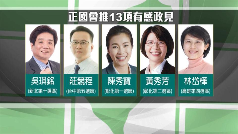 民進黨正國會選將齊聚　推13項有感政見拚選戰