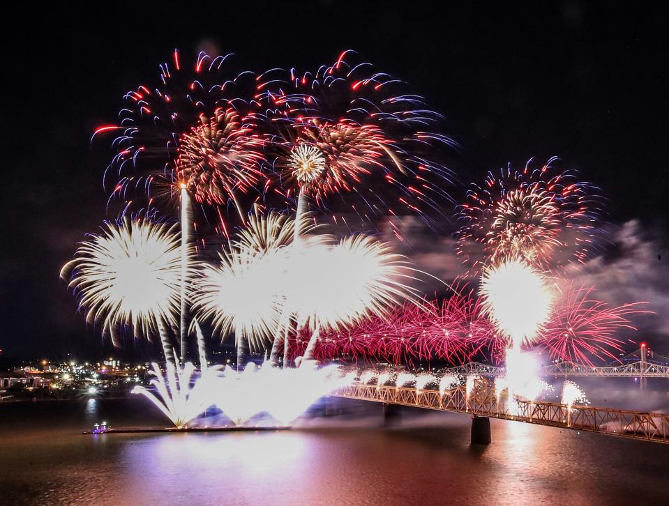 Thunder Over Louisville fireworks display.  Saturday, April 22, 2023