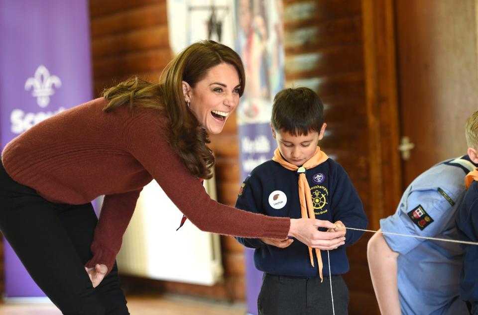 The Duchess Of Cambridge Visits The Scout's Early Years Pilot At Gilwell Park