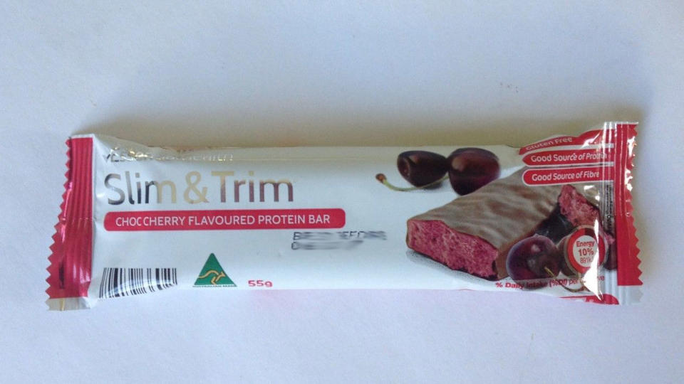 Aldi meal replacement bars are instead of lunch according to the Aldi Christmas diet. Source: Ebay