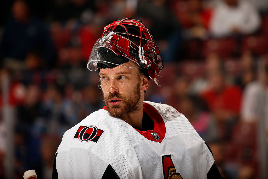 Recently retired NHL goaltender Anders Nilsson shared details of the horrible concussion symptoms that forced him to hang up the pads. (Getty)