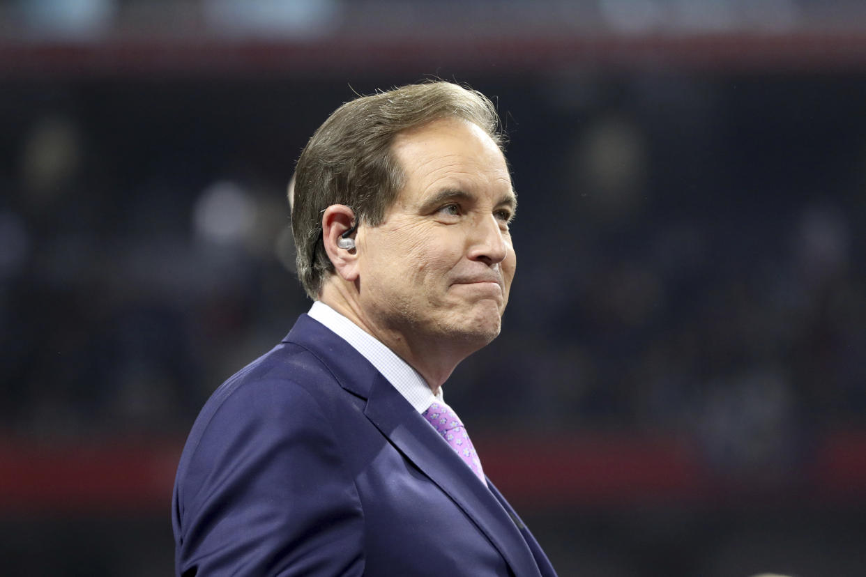 Announcer Jim Nantz.