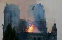 FILE PHOTO: Fire at Notre Dame Cathedral in Paris
