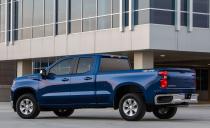 <p>The Silverado 2.7T is available now, with prices starting at a relatively modest $38,395 for the LT and $40,295 for the monochrome-trimmed RST, both in smaller, double-cab, rear-wheel-drive form with a 79.4-inch cargo box; add $2400 to step up to the cavernous crew cab with a 69.9-inch bed.</p>