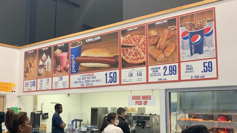 Costco food court menu