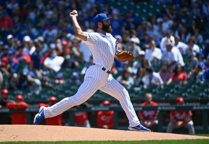 MLB: Cincinnati Reds at Chicago Cubs