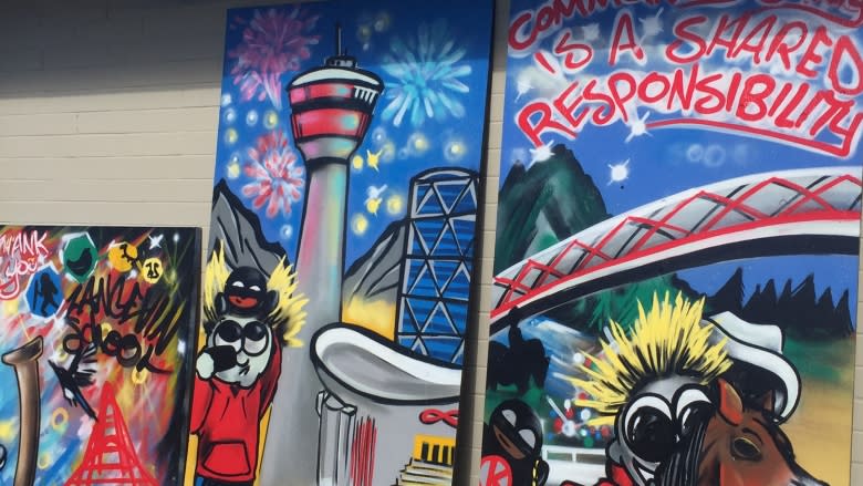 Street art project brings kids and police together in Bridgeland community project