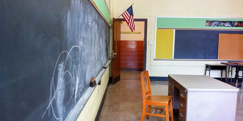 empty classroom