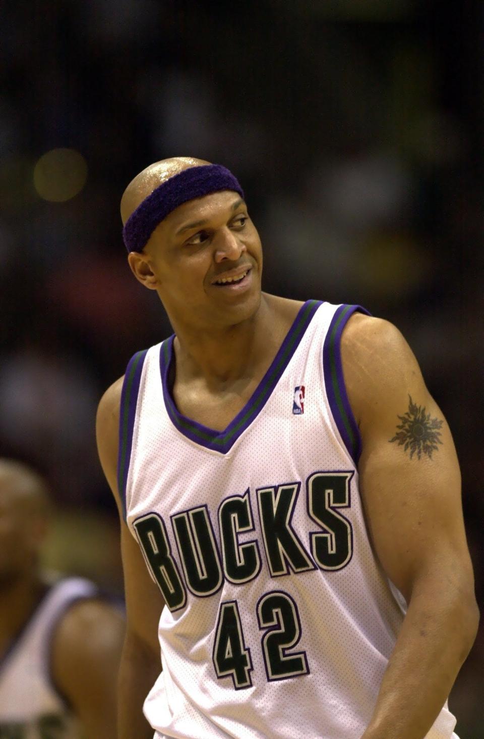 The Milwaukee Bucks Scott Williams played the Orlando Magic in the first round of the NBA playoffs on March 22, 2001.