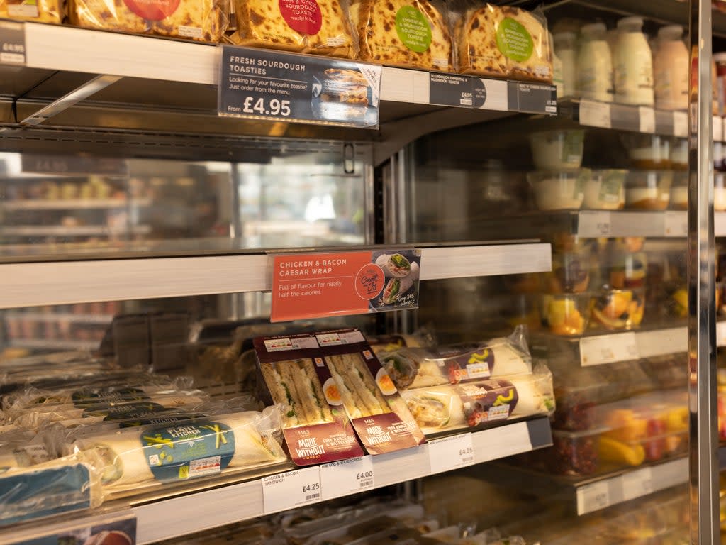 Empty shelves as retailers remove chicken sandwiches following concerns about a salmonella outbreak (Getty Images)