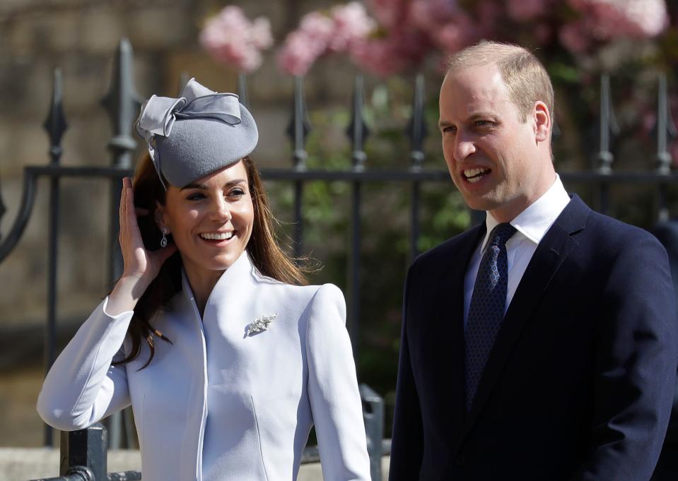 Kate and William at the Easter Sunday service [Photo: PA]