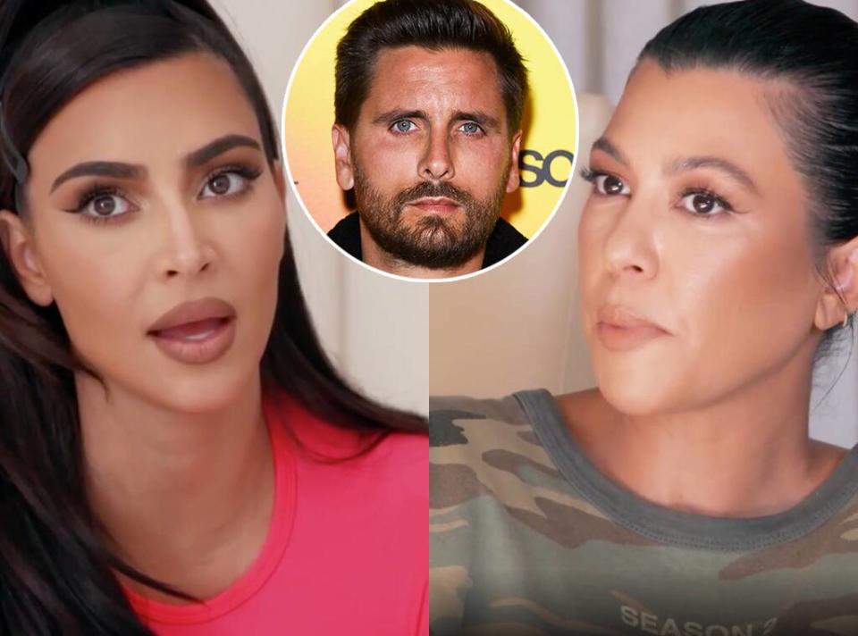 Kim Kardashian, Kourtney Kardashian, Scott Disick