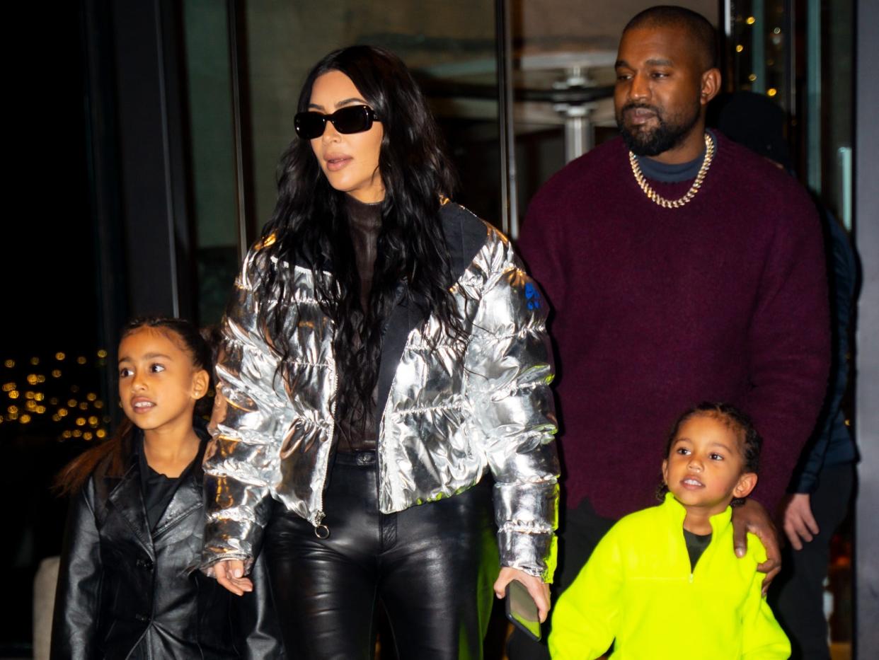 Kim Kardashian, Kanye West and children