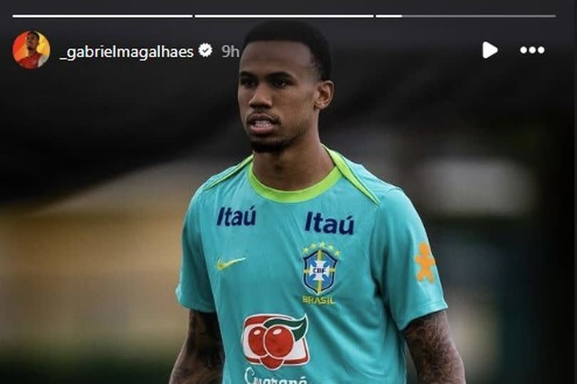 Gabriel Magalhaes sends an indirect response to Ronaldinho