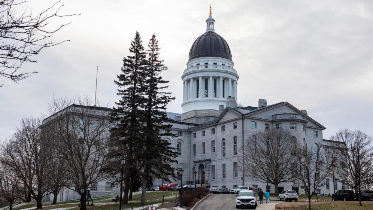 PHOTO: The State House in Augusta, Maine is seen on Jan. 3, 2024.  (Joseph Prezioso/AFP via Getty Images, FILE)