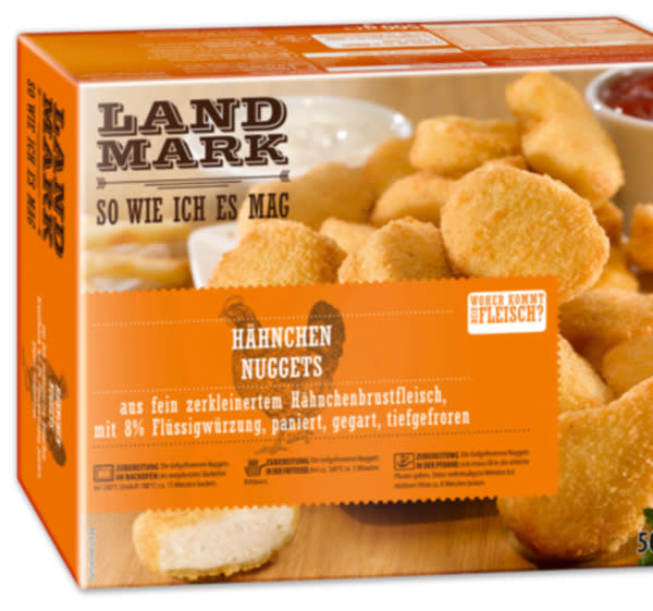 Betroffen sind tiefgekühlte Hähnchen-Nuggets der Penny-Marke „Landmark”. (Bild: Vossko)