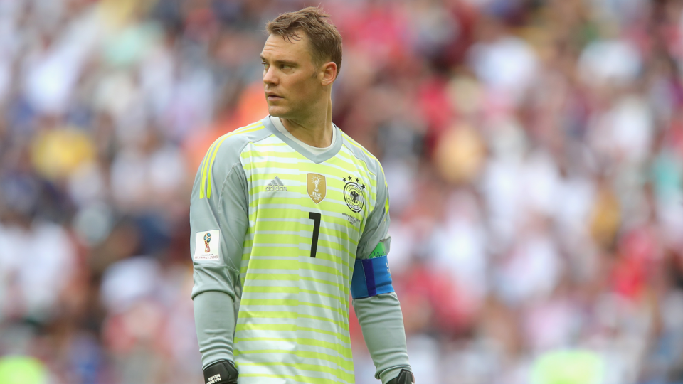 Manuel Neuer was left red-faced after a costly mistake against Korea. Pic: Getty