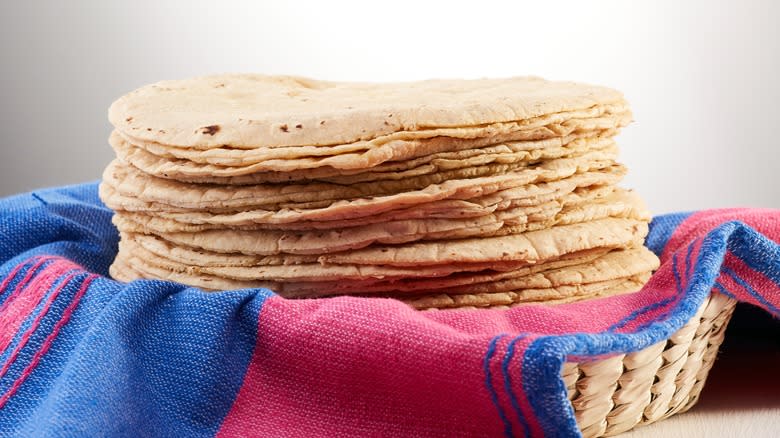 Stack of tortillas 