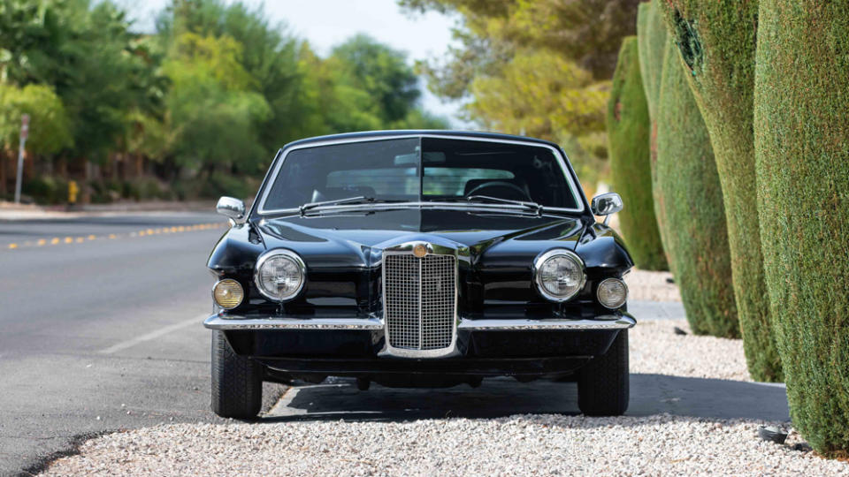 A 1971 Stutz Blackhawk once owned by Elvis Presley.