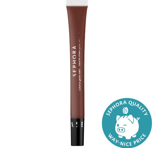 Sephora Collection Colorful Gloss Balm in shade "Teddy bare" has 794 reviews and 70,000 "loves". It's a&nbsp;nourishing gloss-balm formula with mango and grapeseed oils. <strong>Find it for $8 at <a href="https://fave.co/2pLmX0C" target="_blank" rel="noopener noreferrer">Sephora</a>.</strong>