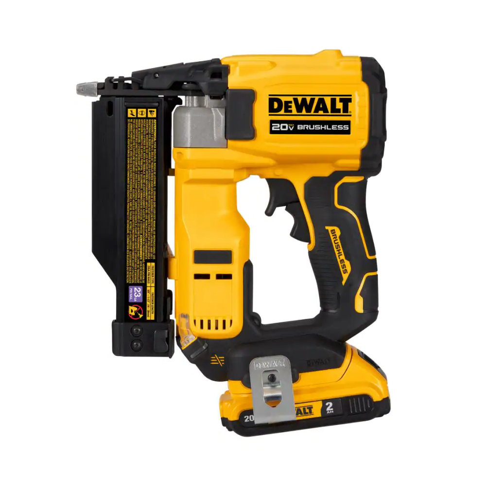 <p><a href="https://go.redirectingat.com?id=74968X1596630&url=https%3A%2F%2Fwww.homedepot.com%2Fp%2FDEWALT-ATOMIC-20V-MAX-Lithium-Ion-Cordless-23-Gauge-Pin-Nailer-Kit-with-2-0Ah-Battery-and-Charger-DCN623D1%2F317977296&sref=https%3A%2F%2Fwww.popularmechanics.com%2Fhome%2Ftools%2Fa23832105%2Fbest-cordless-nail-guns%2F" rel="nofollow noopener" target="_blank" data-ylk="slk:Shop Now;elm:context_link;itc:0;sec:content-canvas" class="link rapid-noclick-resp">Shop Now</a></p><p>DCN623</p><p>$269.00</p><p>homedepot.com</p>