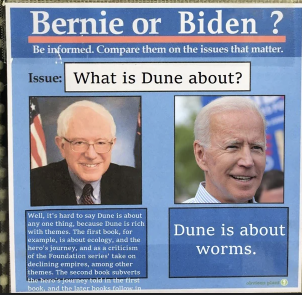 (Bernie/Biden meme)