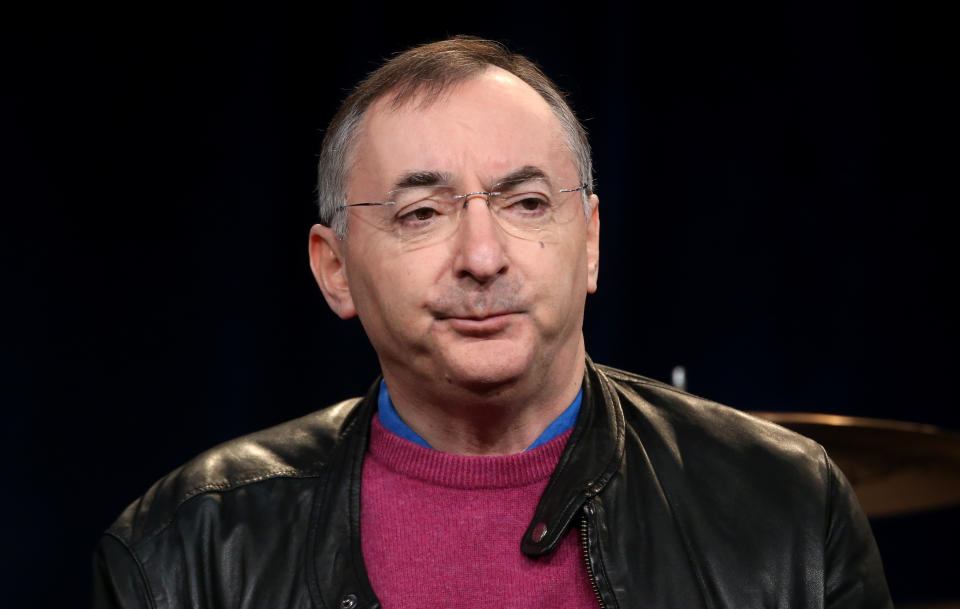 PASADENA, CA - JANUARY 19:  Director Peter Kosminsky speaks onstage during the 'MASTERPIECE “Wolf Hall”' panel discussion at the PBS Network portion of the Television Critics Association press tour at Langham Hotel on January 19, 2015 in Pasadena, California.  (Photo by Frederick M. Brown/Getty Images)