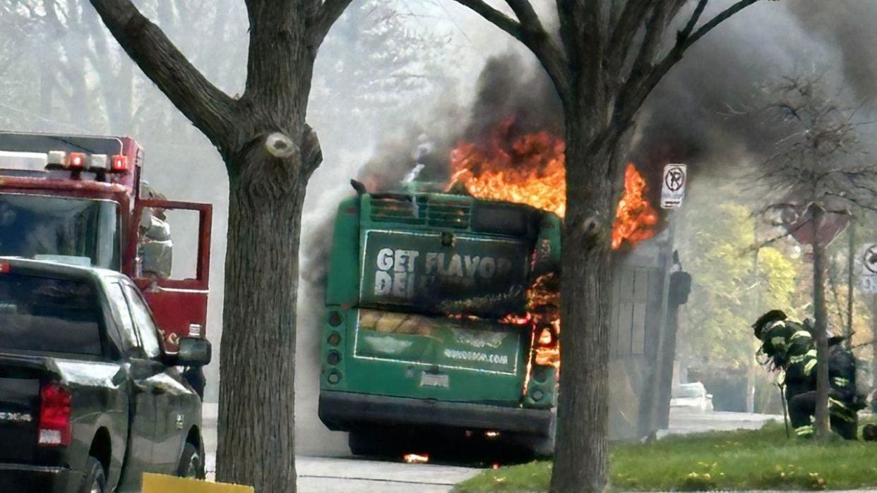 <div>MCTS bus fire near 68th and Congress</div>