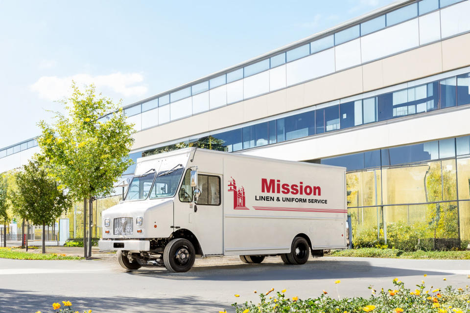 Mission Linen Branded Xos Truck