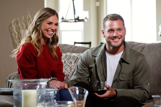 <p>Josh Vertucci via Getty </p> Hannah Brown and Colton Underwood