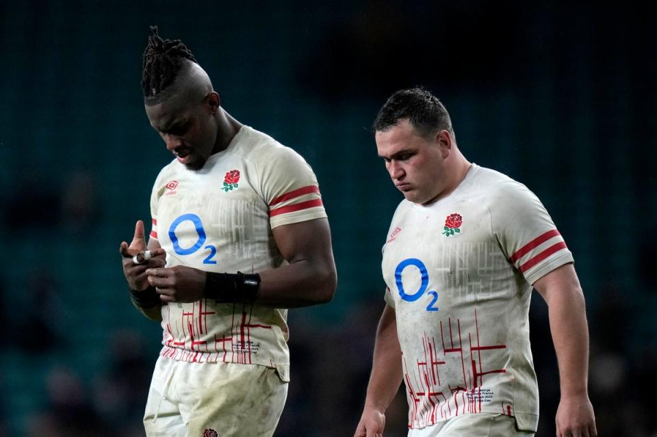 Maro Itoje endured another very quiet game in the England second row (AP)