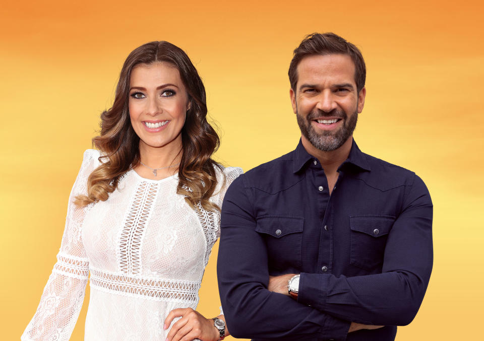 Programme Name: Morning Live - TX: 26/10/2020 - Episode: n/a (No. n/a) - Picture Shows:  Kym Marsh, Gethin Jones - (C) BBC - Photographer: -