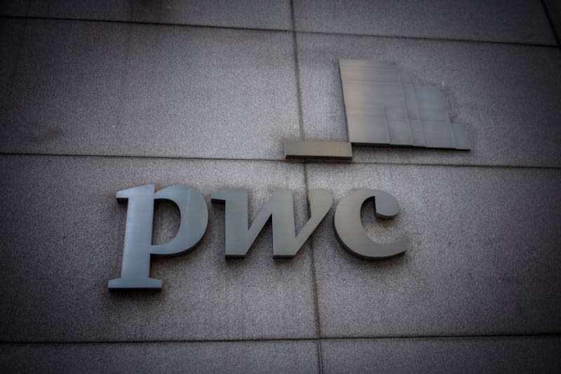 The logo of the auditing company PWC, taken in Manhattan. Michael Kappeler/dpa