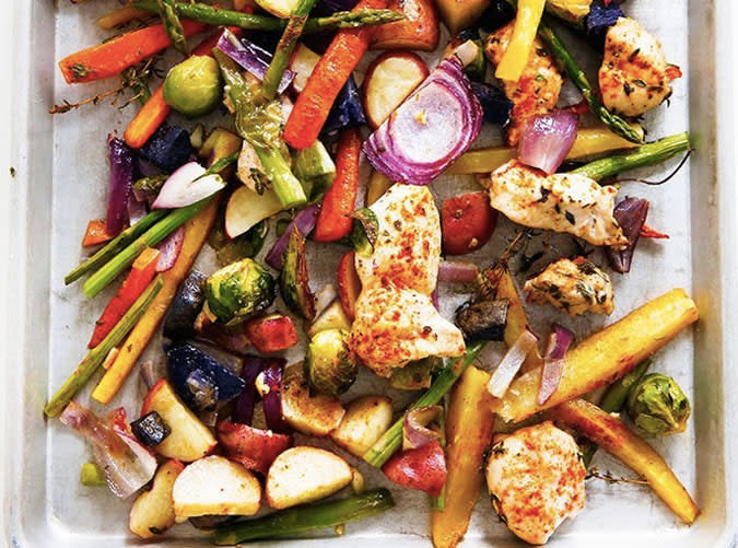 Sheet Pan Chicken and Veggie Dinner