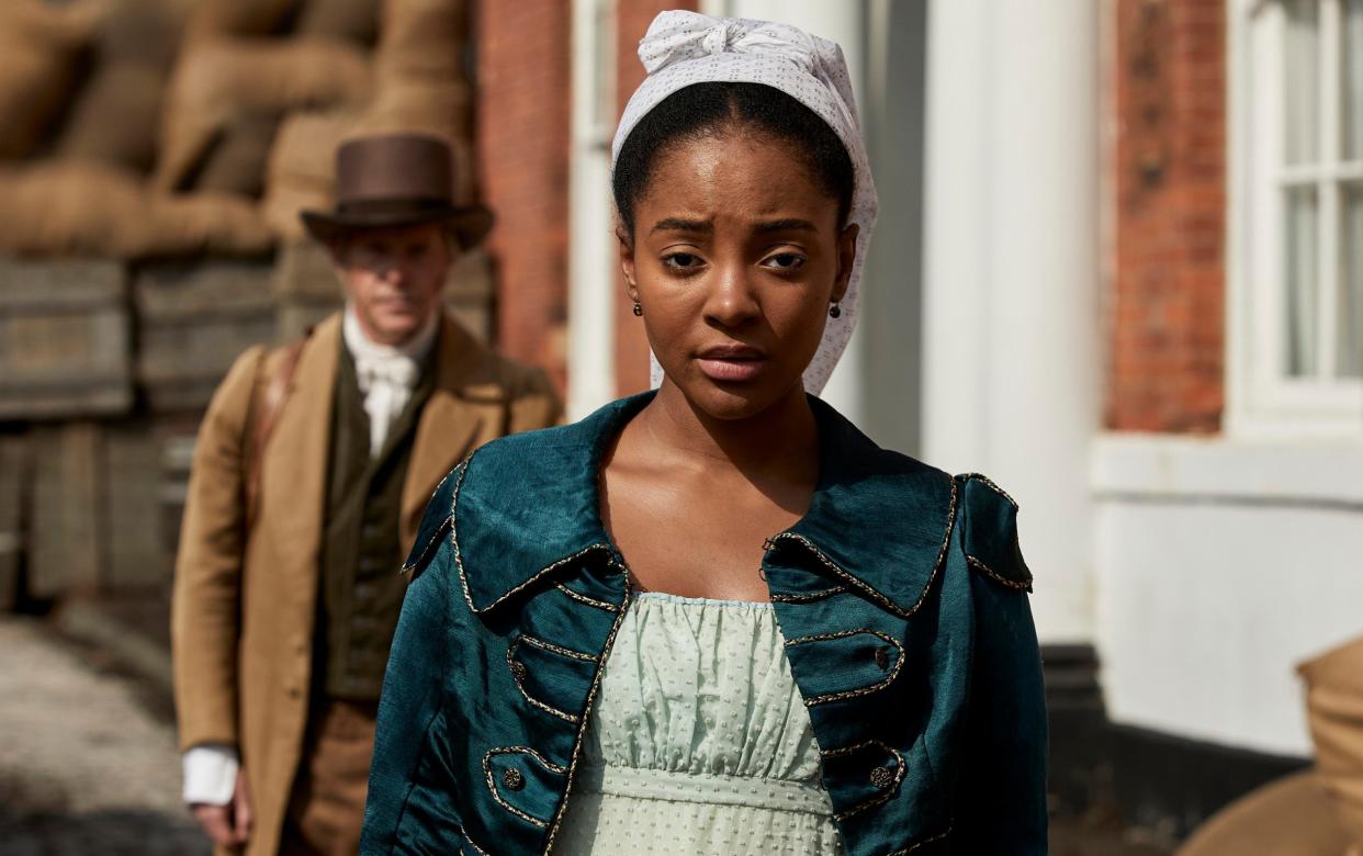 Karla Simone-Spence plays Frannie Langton, an ex-slave who becomes a maid in Georgian London - Drama Republic/ITVX