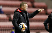 Soccer Football - FA Cup Third Round Replay - Wigan Athletic vs AFC Bournemouth - DW Stadium, Wigan, Britain - January 17, 2018 Bournemouth manager Eddie Howe gestures Action Images via Reuters/Carl Recine