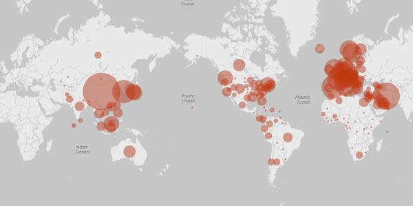 Microsoft lanza un mapa para que puedas seguir la propagación de coronavirus en vivo